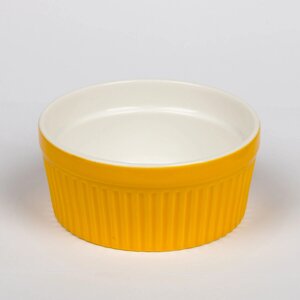 Чашка для подачи десерта "Крем-Карамель",12 см, желтая, фарфор, P. L. Proff Cuisine
