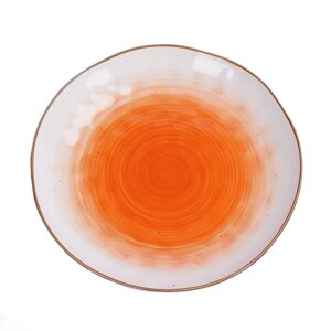 Салатник d=21,5*3,8 см,400 мл, фарфор, оранжевый цвет "The Sun" P. L.