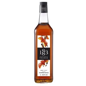 Сироп 1883 Maison Routin Пряная тыква (5861 Pumpkin Spice), 1 л, стекло