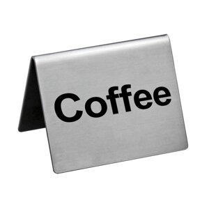 Табличка "Coffee" 5х4 см, сталь, P. L. Proff Cuisine