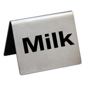 Табличка "Milk" 5х4 см, сталь, P. L. Proff Cuisine