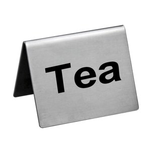 Табличка "Tea" 5х4 см, сталь, P. L. Proff Cuisine