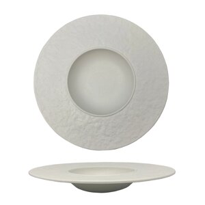 Тарелка для пасты 28*5 см, фарфор, белый цвет, матовая поверхность, "Паназия" P. L. ProffCuisine