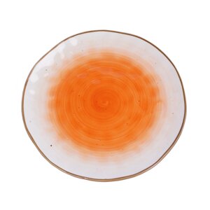 Тарелка круглая d=19 см, фарфор, оранжевый цвет "The Sun" P. L.