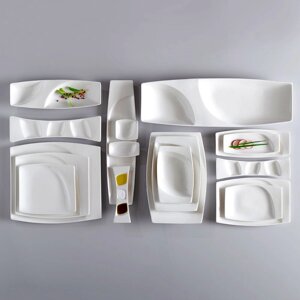 Тарелка RAK Porcelain Mazza прямоугольная, 3 секции, 26х7,5 см