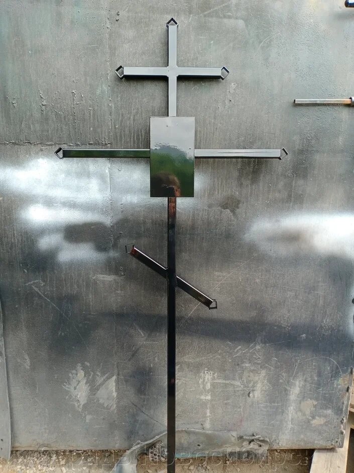 Крест на могилку с полимерным покрытием от компании ОградыНовосибирск - фото 1