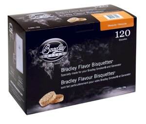 Брикеты Bradley Smoker экономпак Мескит/Mesquite (120 шт)