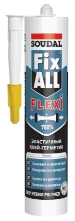 Клей-герметик FIX ALL FLEXI гибридный от компании АСК Промстрой - фото 1