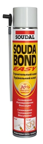 Клей полиуретановый SOUDABOND EASY в аэрозоле от компании АСК Промстрой - фото 1