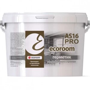 Герметик акриловый ecoroom AS-16 PRO для деревянного строения