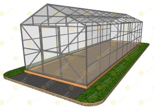 Каркас ДВ Домик Люкс 3х10м/ш0,65/25*25