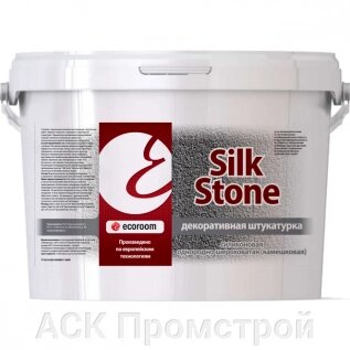 Штукатурка декоративная силиконовая ecoroom SilkStone камешковая (шуба) 1,5/2,0/2,5 мм от компании АСК Промстрой - фото 1