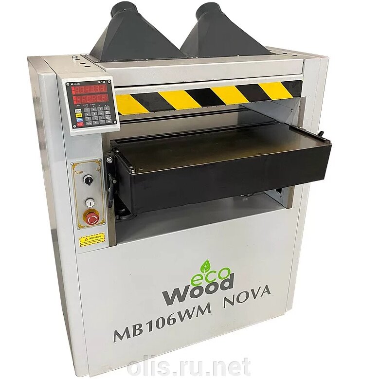 EcoWood МВ 104WМ Nova, 106WМ Nova, 1010WM Nova рейсмусовый станок со спиральным валом и программатором от компании ОЛИС - фото 1