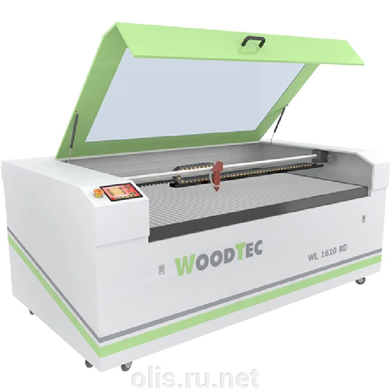 WoodTec WL 1610 RD ECO лазерно-гравировальный станок с ЧПУ (1600х1000мм, 100Вт) от компании ОЛИС - фото 1