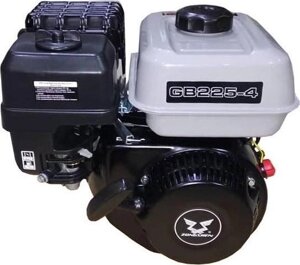 Бензиновый двигатель ZONGSHEN GB 225-4 7,5 л. с. (вал 22 мм, редуктор, сцепление) [1T90QW253]
