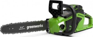 Пила цепная аккумуляторная GREENWORKS GD40CS15 бесщеточная, без АКБ и ЗУ (2005707) [2005707]