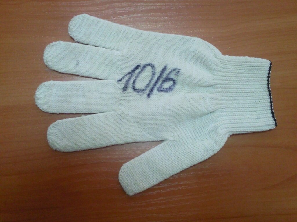 Перчатки рабочие 6-ти нитка ХБ  10 кл. от компании опт66. рф - фото 1