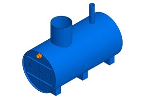 Промышленный пескоуловитель ПЭ-18-2500 (Горизонтальный)