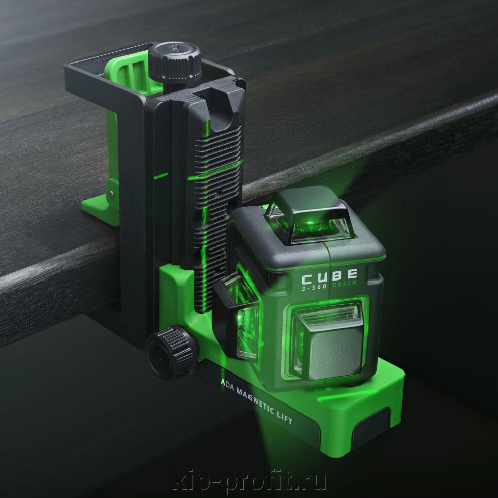 ADA Cube 2-360 Green Professional Edition лазерный уровень (нивелир) от компании ООО "КИП-ПРОФИТ" - фото 1