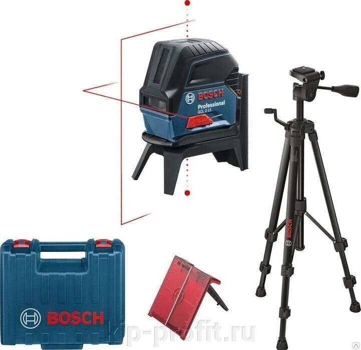 Лазерный уровень  Bosch GCL 2-15 Professional + RM1 + BM3 от компании ООО "КИП-ПРОФИТ" - фото 1