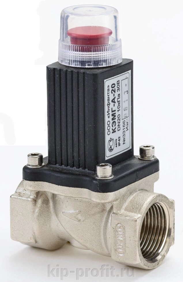 Клапан электромагнитный газовый КЭМГ-а-20 (12В) - гарантия