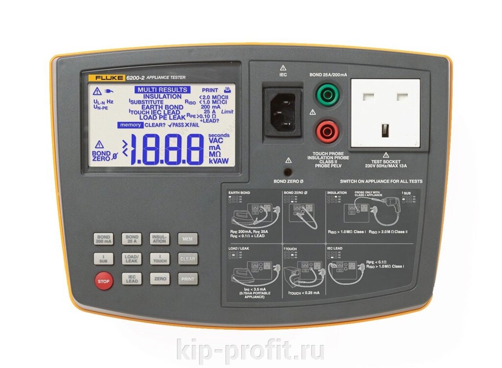 Тестер электроустановок Fluke 6200-2 UK KIT от компании ООО "КИП-ПРОФИТ" - фото 1