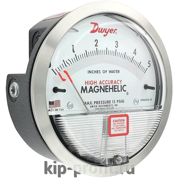 Высокоточный манометр дифференциального давления Magnehelic 2000-HA от компании ООО "КИП-ПРОФИТ" - фото 1