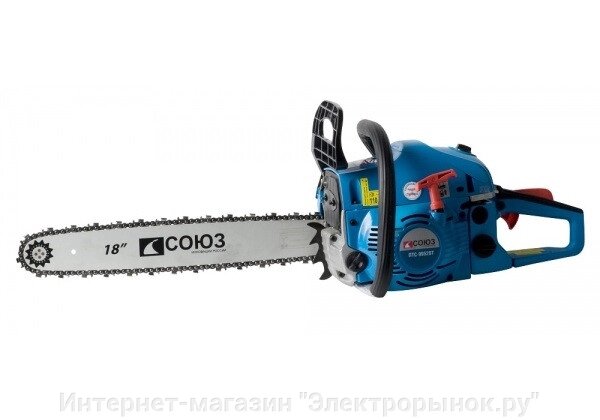 Бензопила СОЮЗ ПТС-99520Т от компании Интернет-магазин "Электрорынок.ру" - фото 1