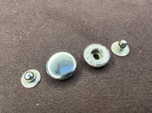 Кнопка D 15мм альфа (10шт) никель