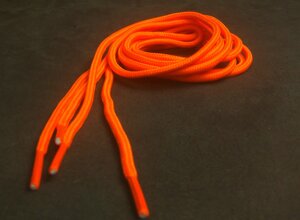 Шнурки круглые 120см оранжевый