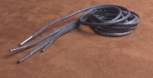 Шнурки круглые вощенные 3мм 120см темно-синий