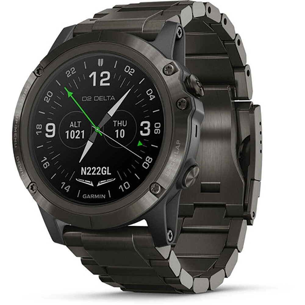 Часы Garmin D2 Delta PX для пилотов с титановым DLC ремешком от компании АльПром - фото 1