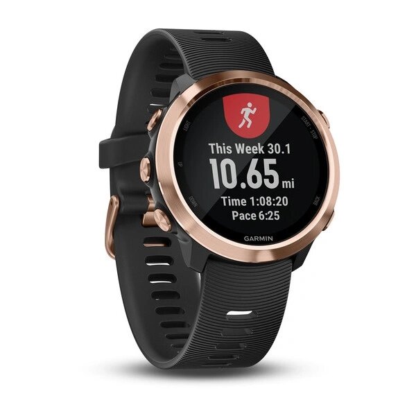 Часы Garmin Forerunner 645 Music розовое золото с черным ремешком от компании АльПром - фото 1