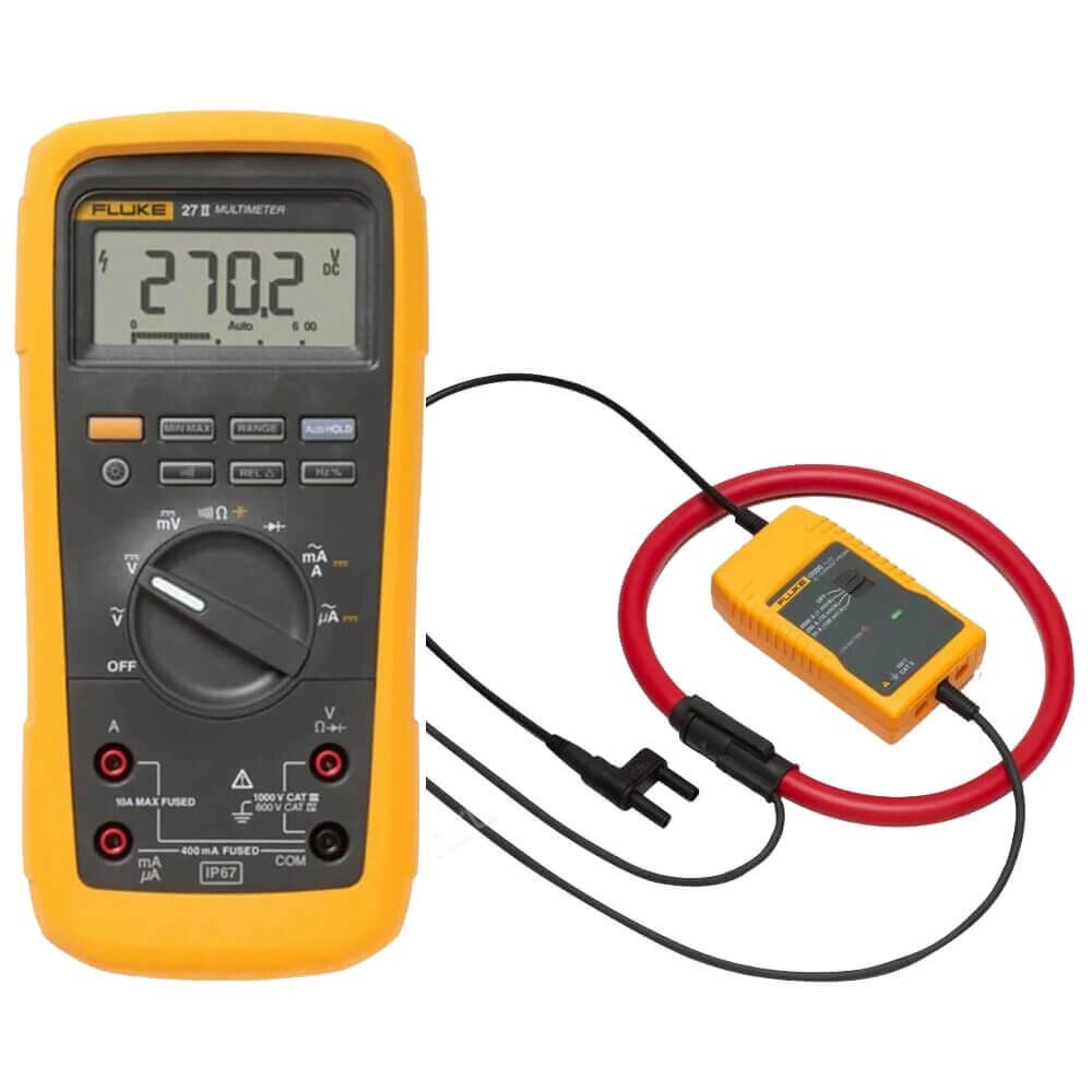 Комплект - мультиметр Fluke 27-II с токовыми клещами Fluke i2000 flex от компании АльПром - фото 1