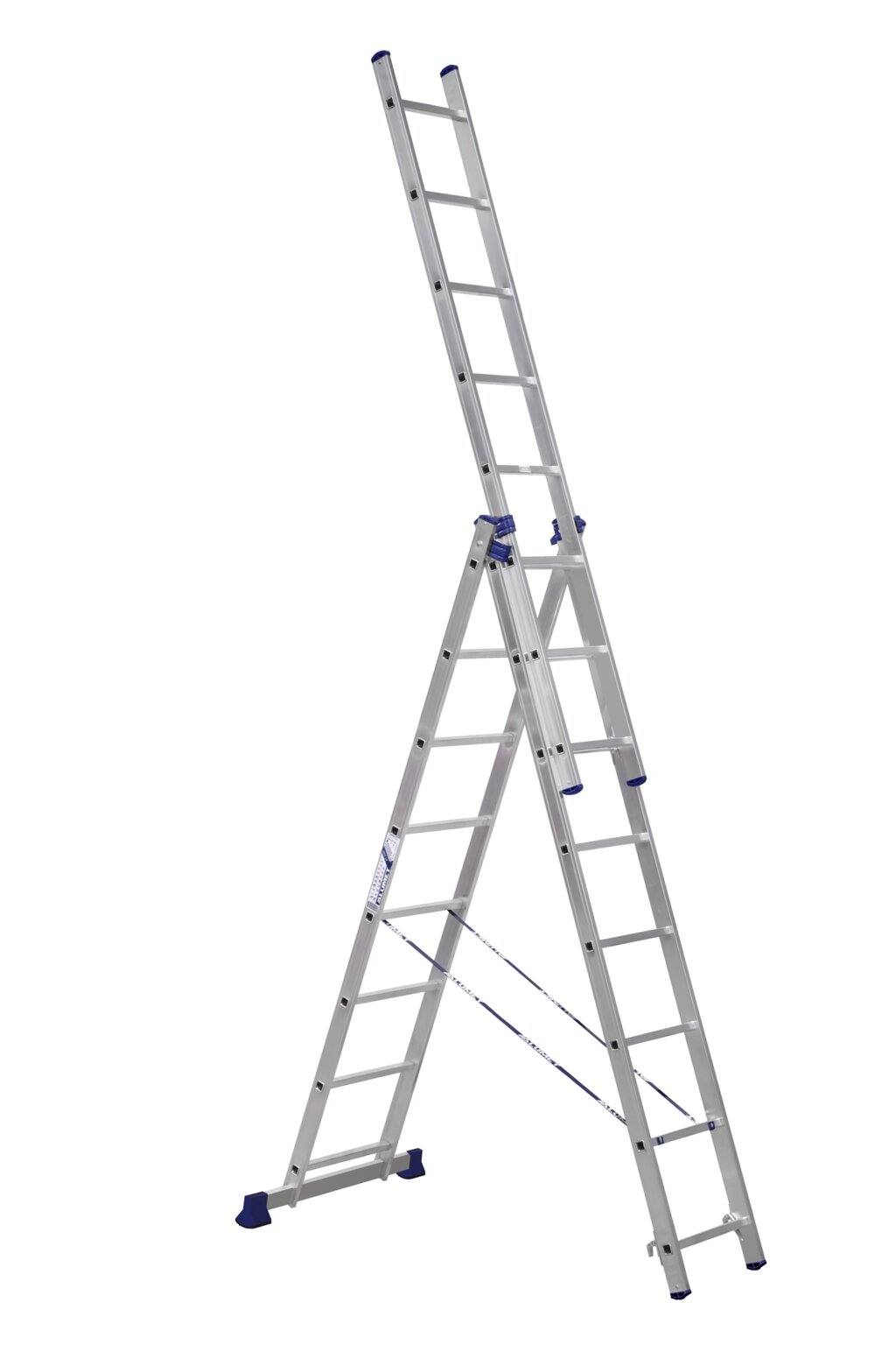 Лестница трехсекционная Алюмет H3 5308 от компании АльПром - фото 1
