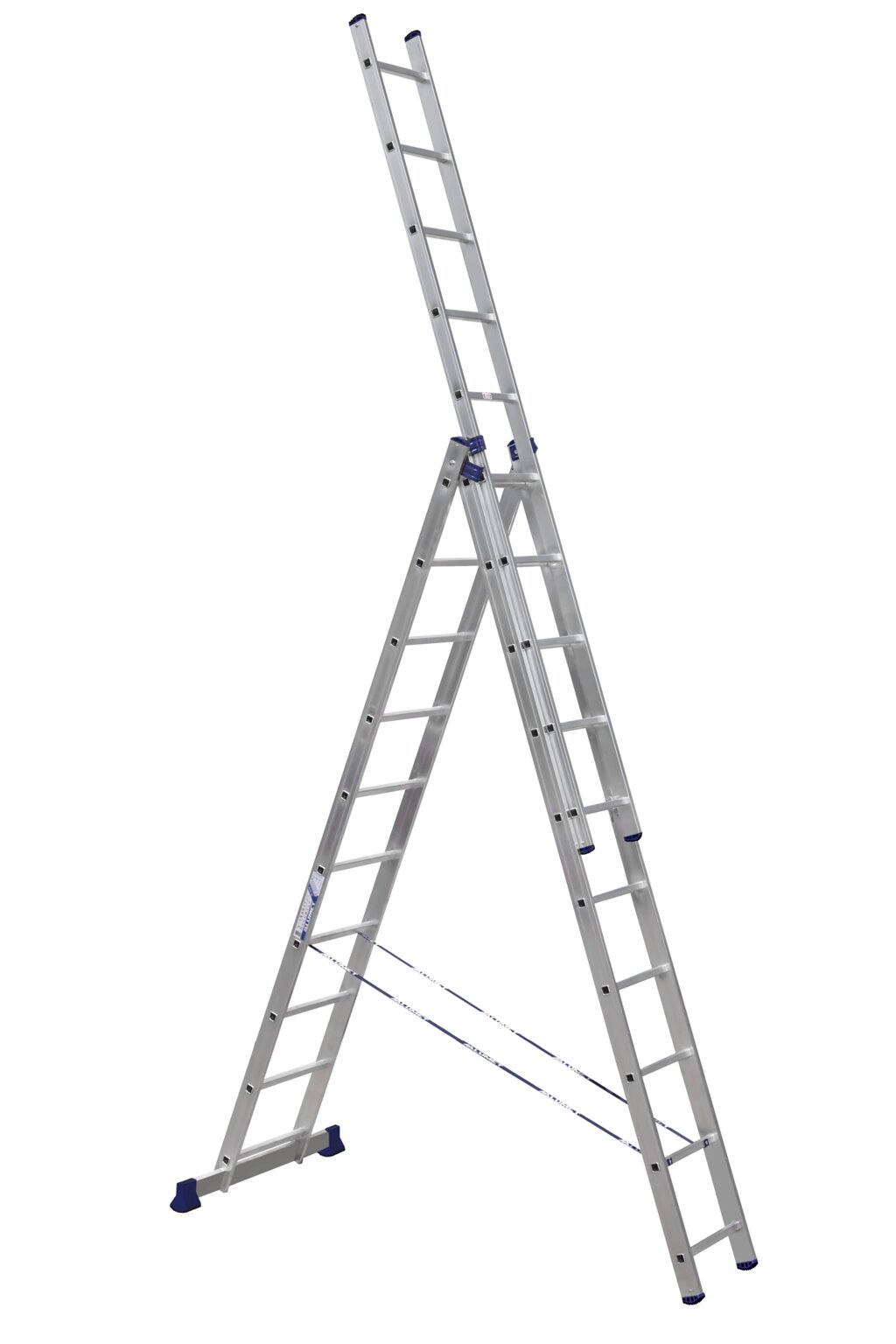 Лестница трехсекционная Алюмет H3 5310 от компании АльПром - фото 1