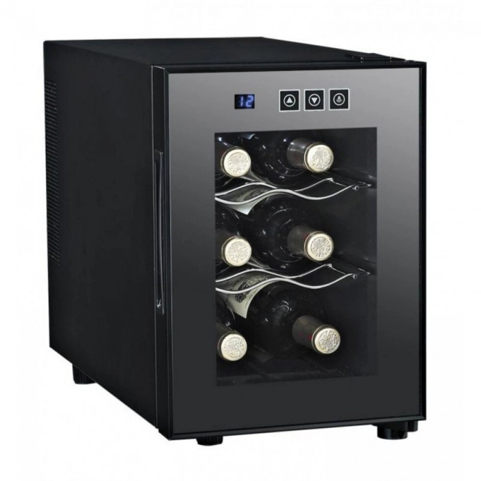 Малогабаритный бесшумный винный шкаф Dunavox DAT-6.16C от компании АльПром - фото 1