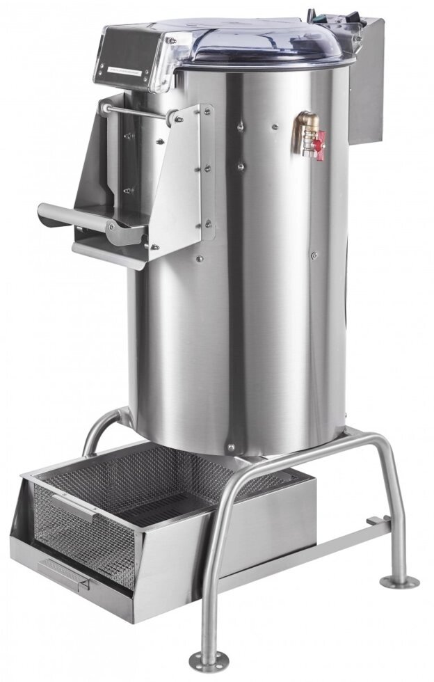 Машина картофелеочистительная кухонная Abat МКК-150-01 с подставкой и мезгосборником от компании АльПром - фото 1