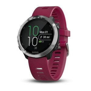 Часы Garmin Forerunner 645 Music с вишневым ремешком