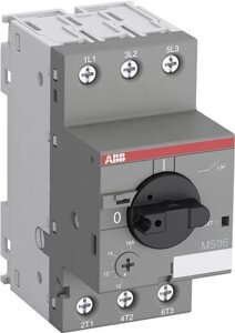 Автомат защиты электродвигателей ABB MS116-4.0 (2,5-4,0А)