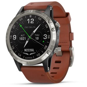 Часы Garmin D2 Delta для пилотов кожаный ремешок