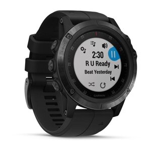 Часы Garmin Fenix 5X Plus Sapphire черный с черным ремешком Россия