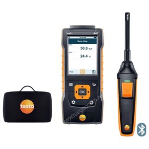 Комплект Testo 440 с Bluetooth-зондом влажности и температуры и кейсом