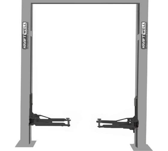 Подъемник двухстоечный г/п 4000 кг. электрогидравлический KraftWell арт. KRW4DLU_blue от компании АльПром - фото 1