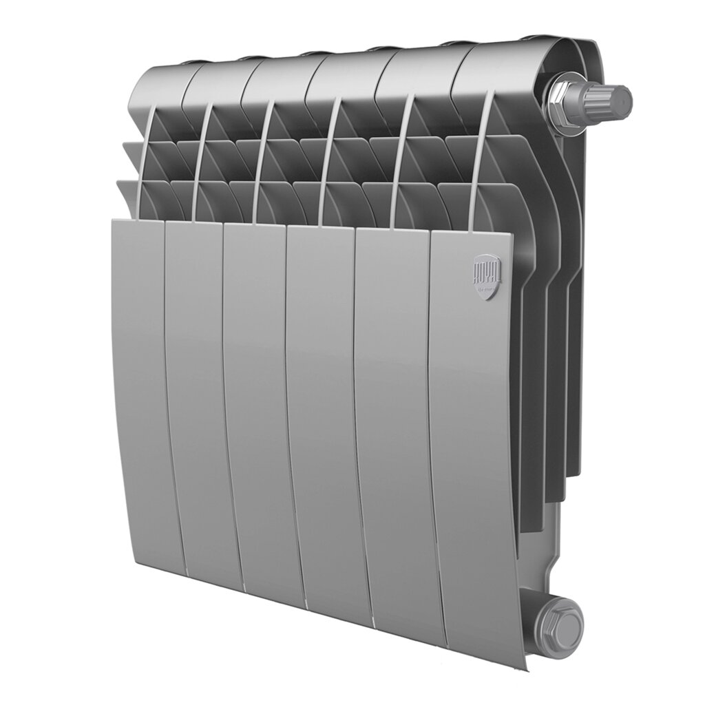 Радиатор Royal Thermo BiLiner 350 /Silver Satin VDR - 6 секц. от компании АльПром - фото 1