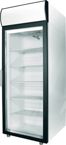 Шкаф холодильный DM105-S белый, обрамл. черн, новый испаритель (Grey Line)