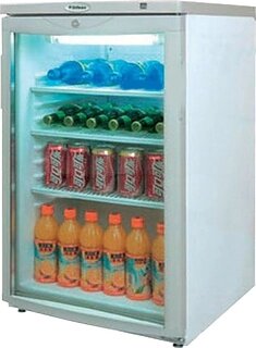 Шкаф холодильный DM105-S белый, обрамл. сер, новый испаритель (Grey Line) от компании АльПром - фото 1