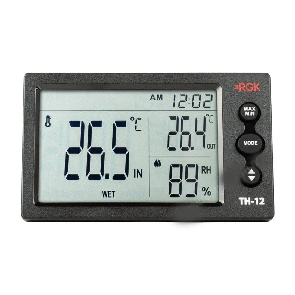 Термогигрометр RGK TH-12 с поверкой от компании АльПром - фото 1