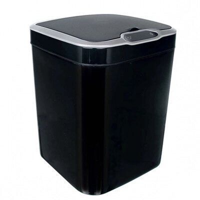 Ведро для мусора сенсорное, квадрат, Foodatlas JAH-6511, 15 л (черный) от компании АльПром - фото 1