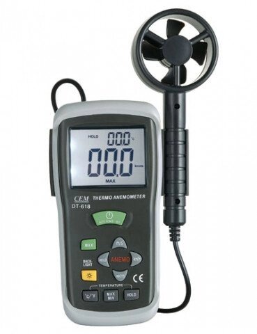 DT-618 измеритель скорости воздуха и температуры от компании ООО "АССЕРВИС" лабораторное оборудование и весы по низким ценам. - фото 1